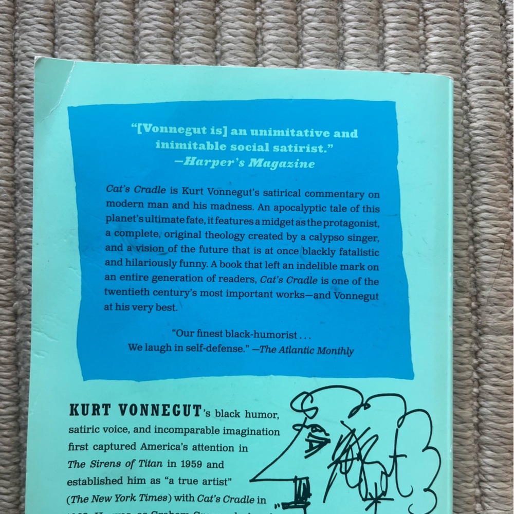 “Cat’s Cradle” by Kurt Vonnegut dark humor satire paperback novel - Picture 14 of 15